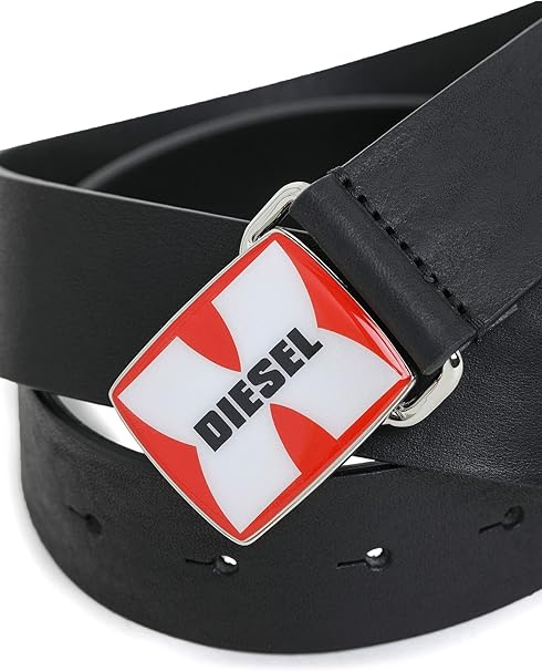 DIESELロゴベルト Amazon | [Diesel] (ディーゼル) メンズ エナメルロゴバックル レザー